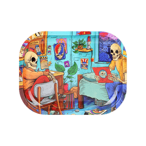 Grateful Dead x Pulsar Mini Rolling Tray & Lid Kit 7"x5.5" / Deadhead Dorm