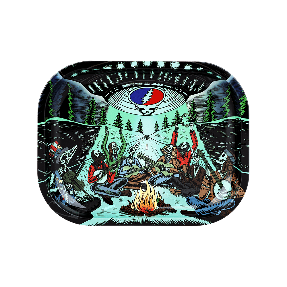 Grateful Dead x Pulsar Mini Rolling Tray & Lid Kit 7"x5.5" / UFO Jam