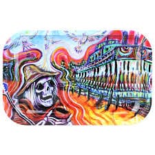 Grateful Dead x Pulsar Metal Rolling Tray & Lid 11"x7" / Steamboat