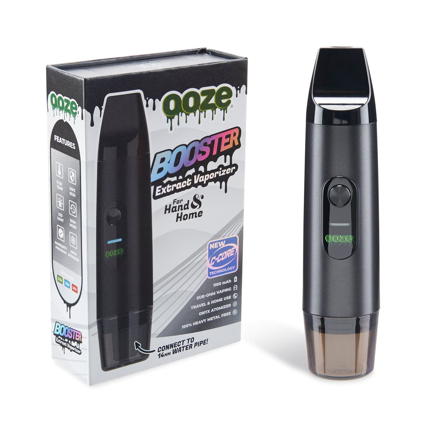 Ooze Booster 2 in 1 Extract Wax Vaporizer Kit / Panther Black