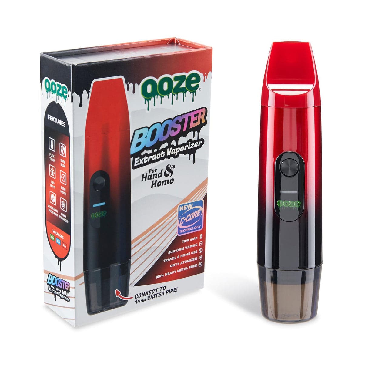 Ooze Booster 2 in 1 Extract Wax Vaporizer Kit / Midnight Sun