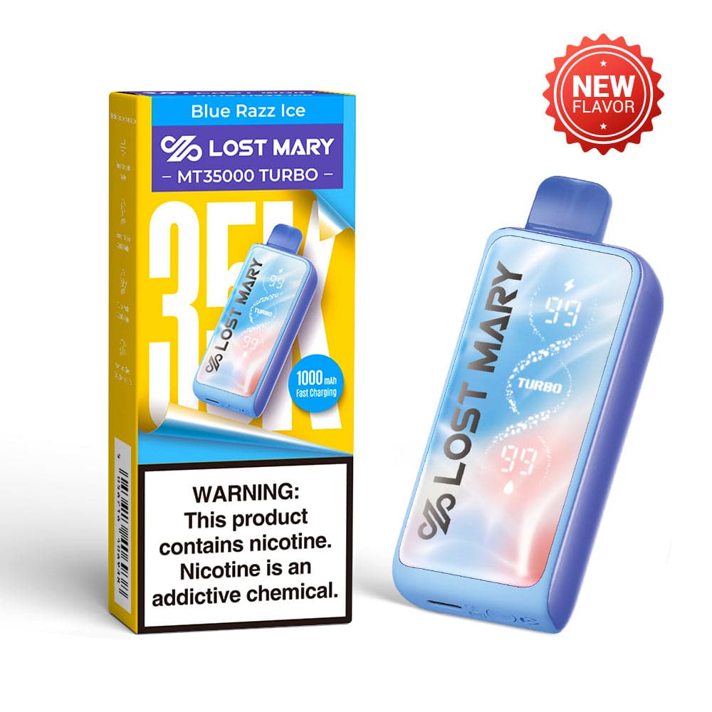 LOST MARY MT35000 Turbo 5% Disposable (90ML) 35K Puffs / Blue Razz Ice