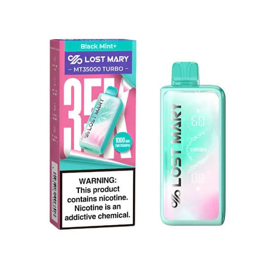 LOST MARY MT35000 Turbo 5% Disposable (90ML) 35K Puffs / Black Mint