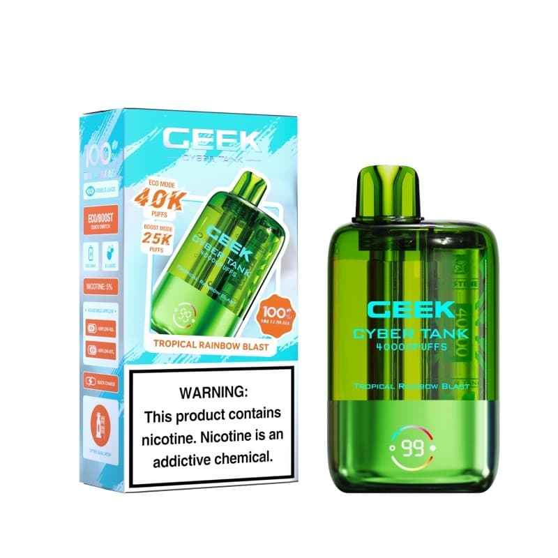 Geek Cyber Tank 5% Disposable 40K Puffs / Tropical Rainbow Blast