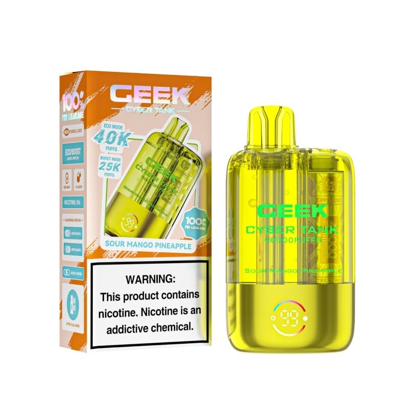 Geek Cyber Tank 5% Disposable 40K Puffs / Sour Mango Pineapple