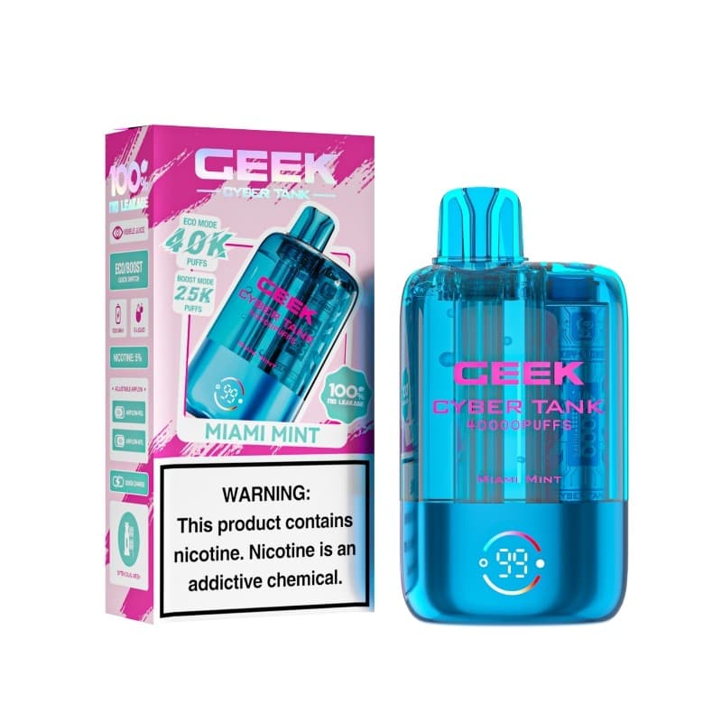 Geek Cyber Tank 5% Disposable 40K Puffs / Miami Mint
