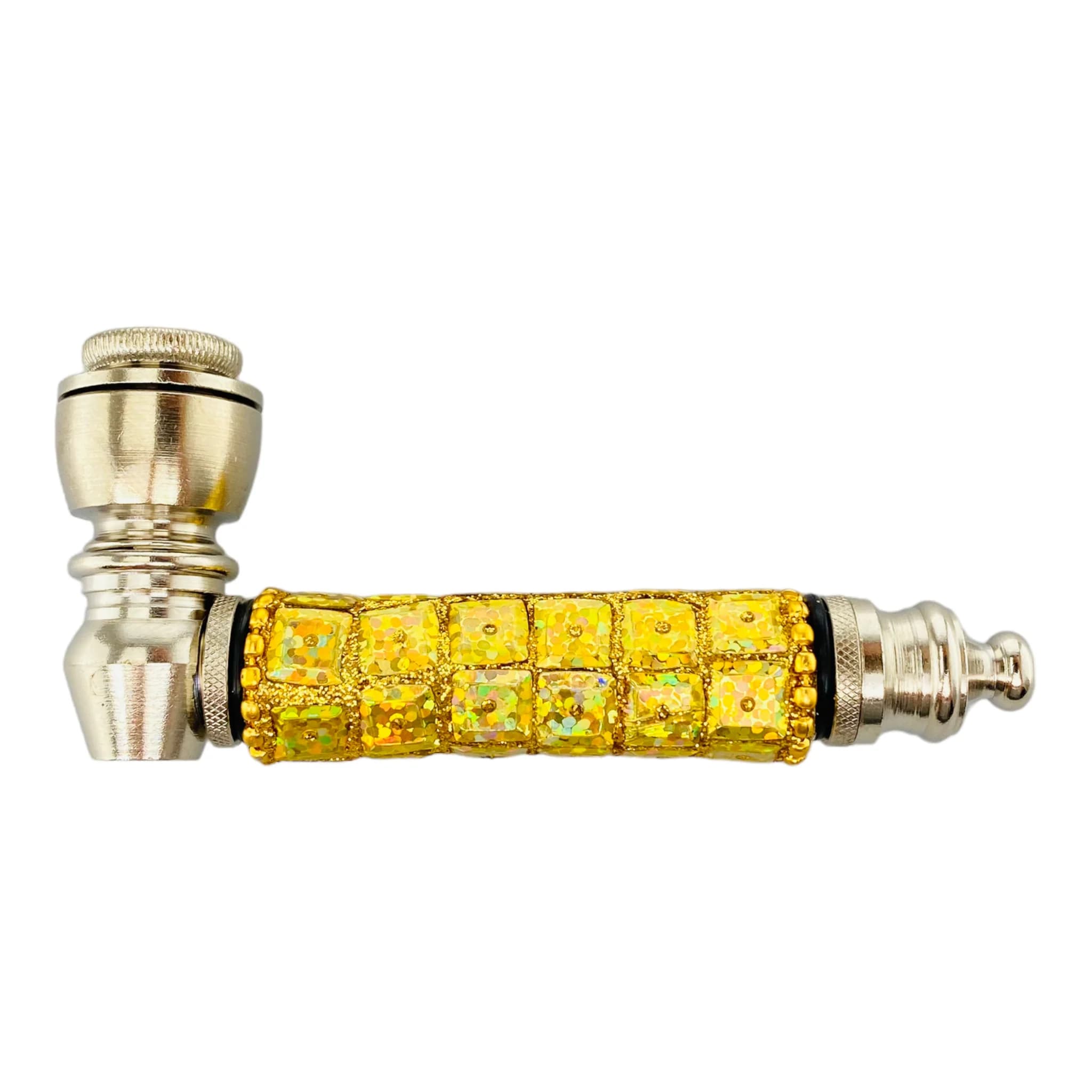 Hand Pipe / Gold & Silver #656-3.5"