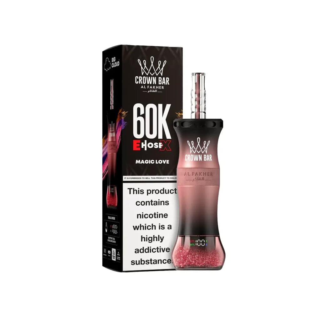 Crown Bar By Al Fakher E- Hosex  5% Disposable  250ml 60K Puffs / Magic love