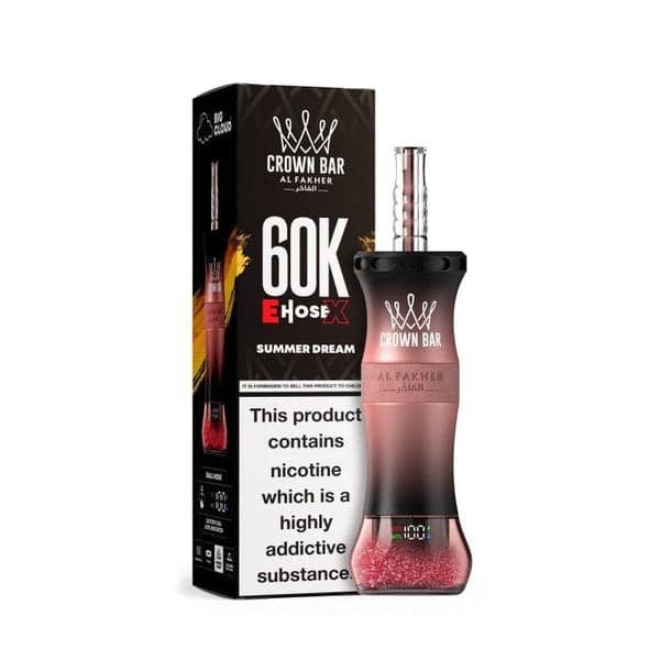 Crown Bar By Al Fakher E- Hosex  5% Disposable  250ml 60K Puffs / Summer Dream