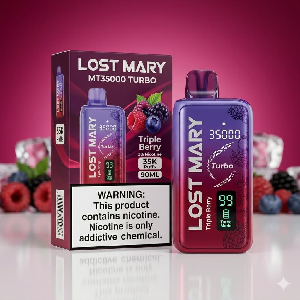 LOST MARY MT35000 Turbo 5% Disposable (90ML) 35K Puffs / Triple Berry