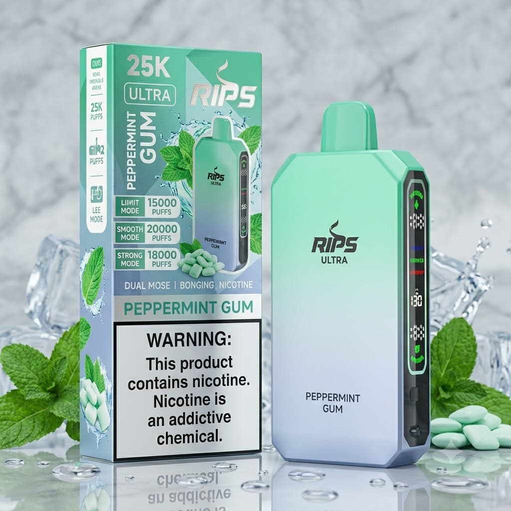 Rips Ultra 25K Disposable / Peppermint Gum