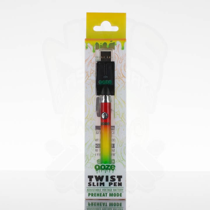 Ooze Slim Pen Twist 510 Battery + Smart USB Charger / Rasta
