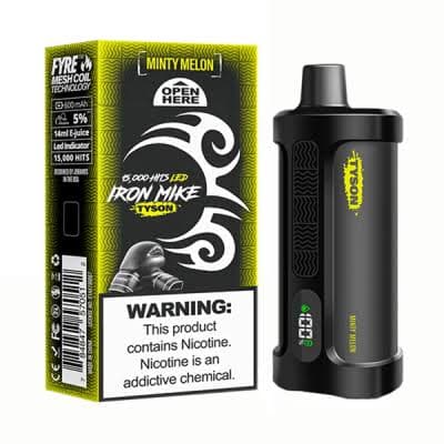IRON MIKE Tyson 15K Puffs 50mg 14ml Disposables / Minty Melon