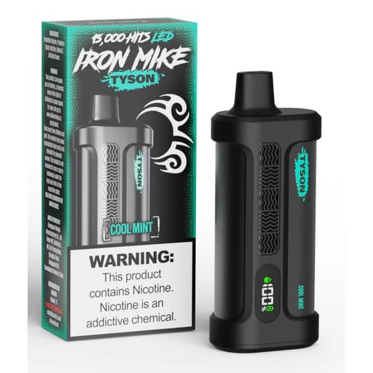 IRON MIKE Tyson 15K Puffs 50mg 14ml Disposables / Cool Mint