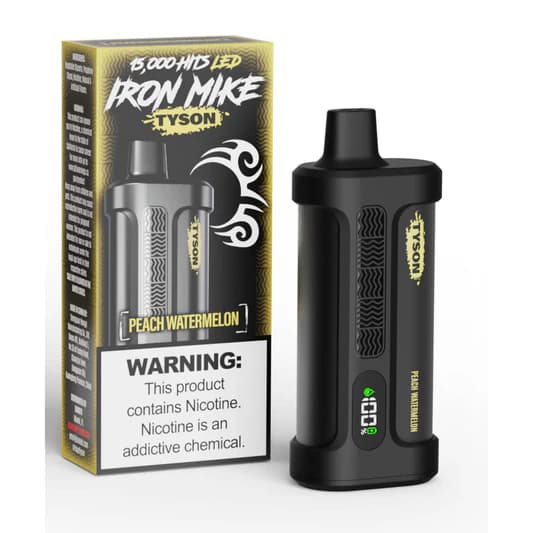IRON MIKE Tyson 15K Puffs 50mg 14ml Disposables / Peach Watermelon