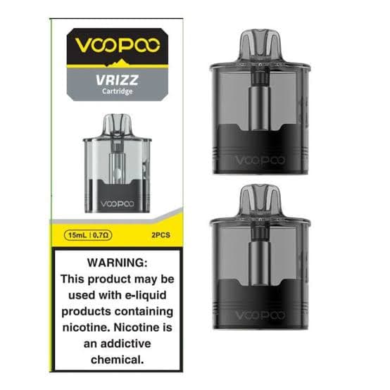 Voopoo Vrizz Cartridge 15ml 2Pk / 0.7 Ohmz