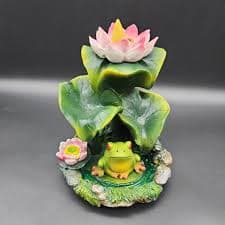 Incense Burner / Frog Backflow Polyresin