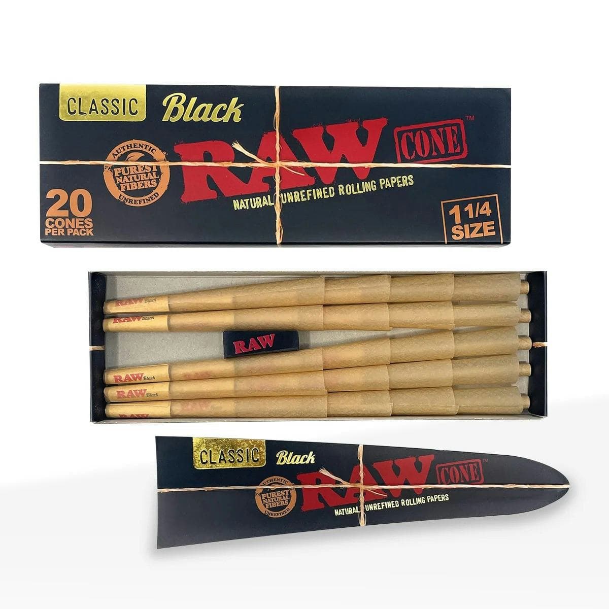 Raw Cones / Scoop Black 1 1/4