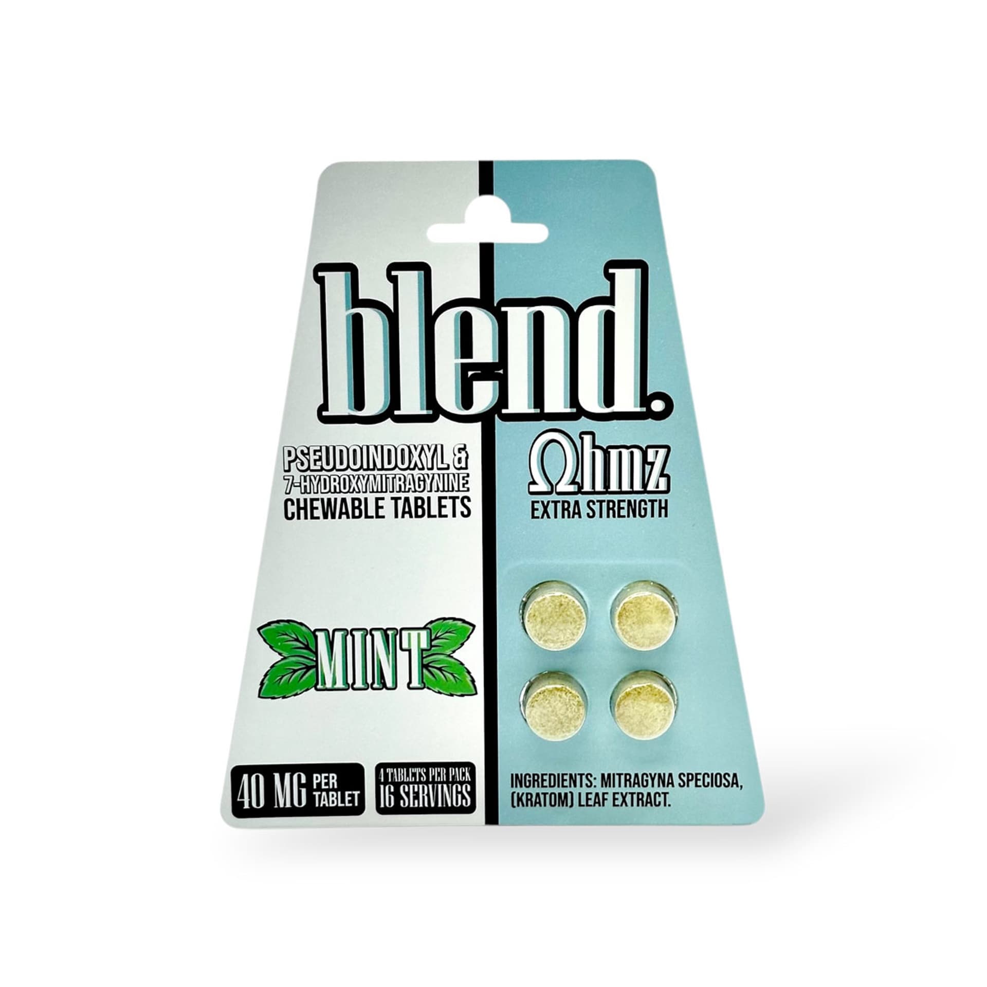 Blend Ohmz 7Hydroxy & Pseudo Extra Strength 40mg 1pk / Berry